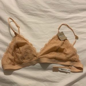 Madewell Nude lace Bralette